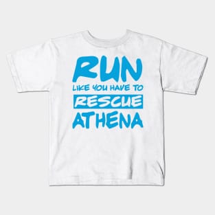 Saint Seiya - Run like you have to rescue Athena - (Cygnus no Hyoga) Kids T-Shirt